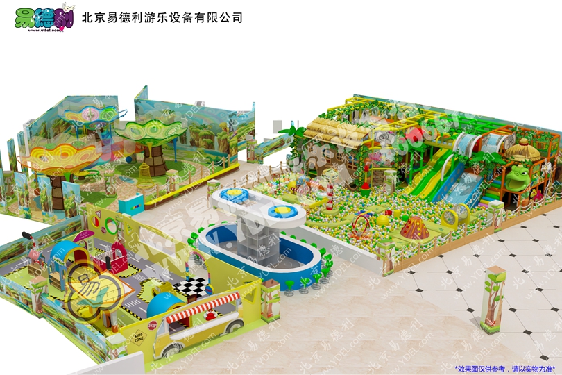 儿童丛林风格淘气堡设备