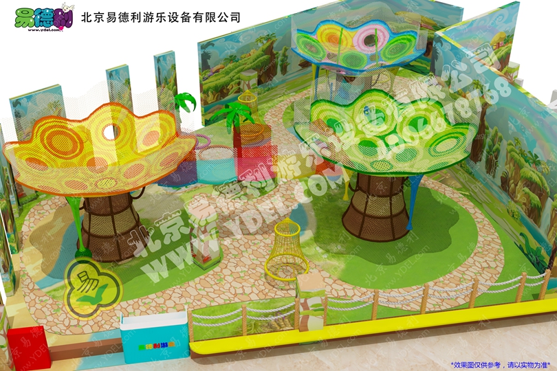 七彩网绳淘气堡设备